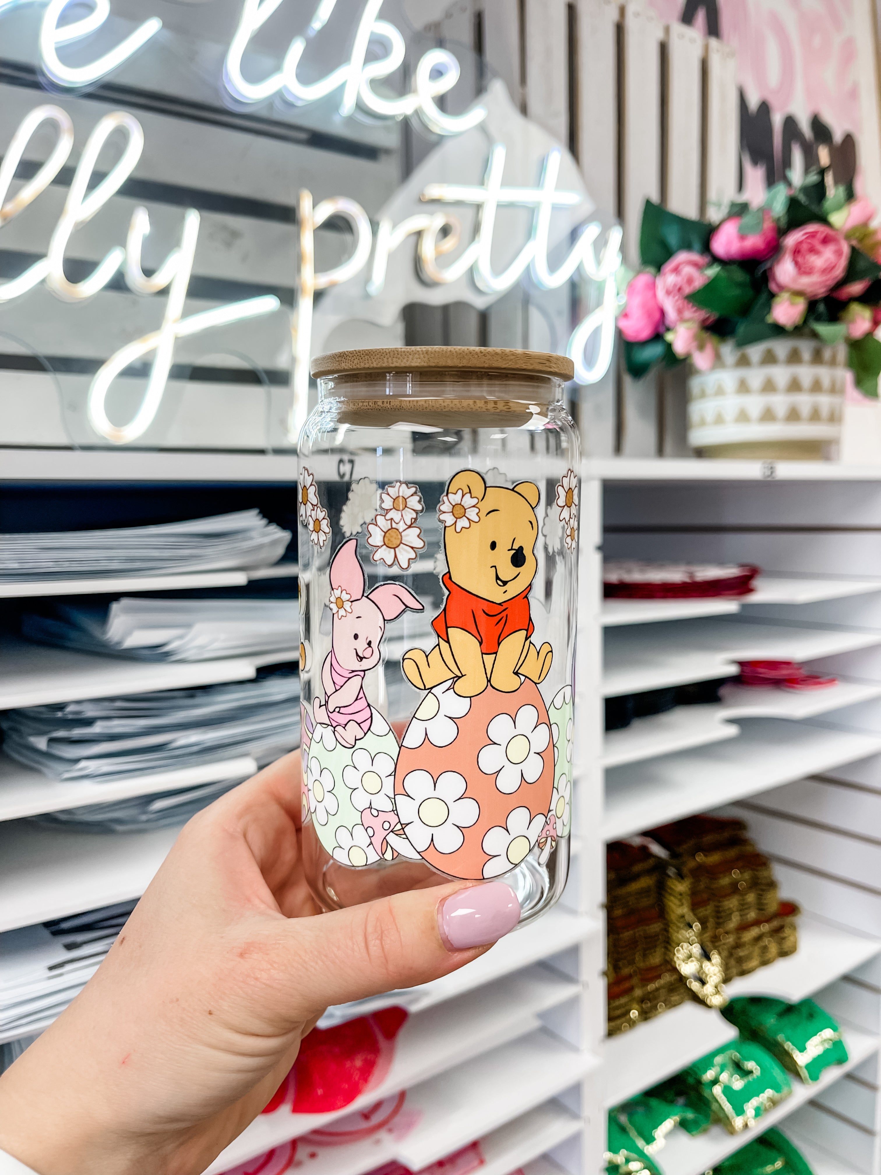 Easter Gang Iced Coffee Glass