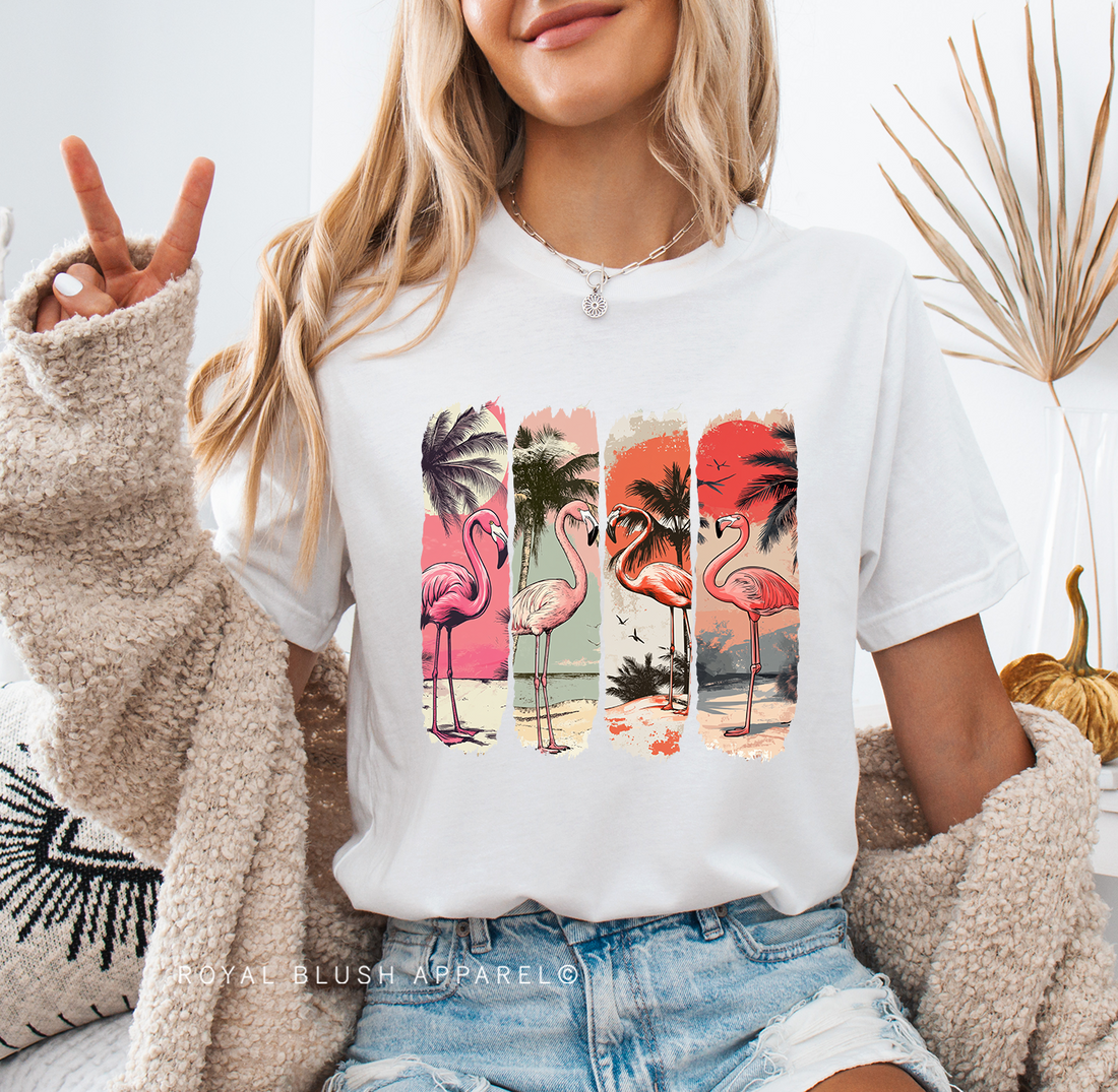 Flamingos Relaxed Unisex T-shirt