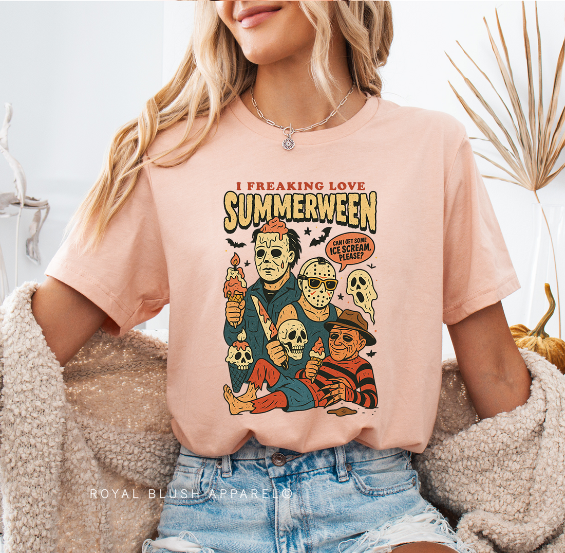 I Freaking Love Summerween Relaxed Unisex T-shirt