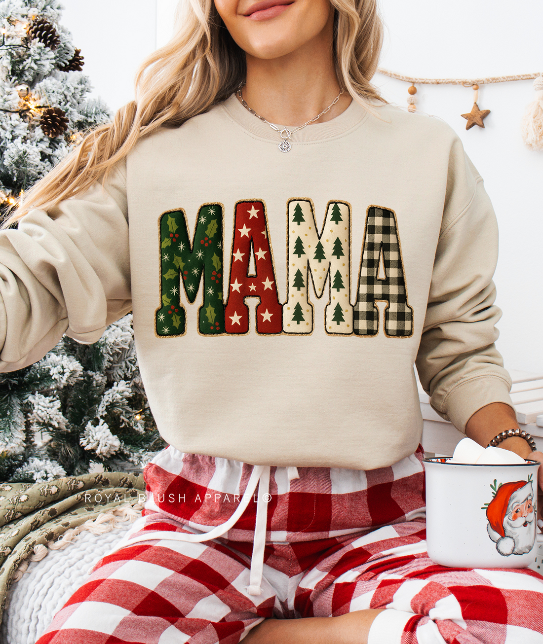 MAMA Faux-Puff Sweatshirt
