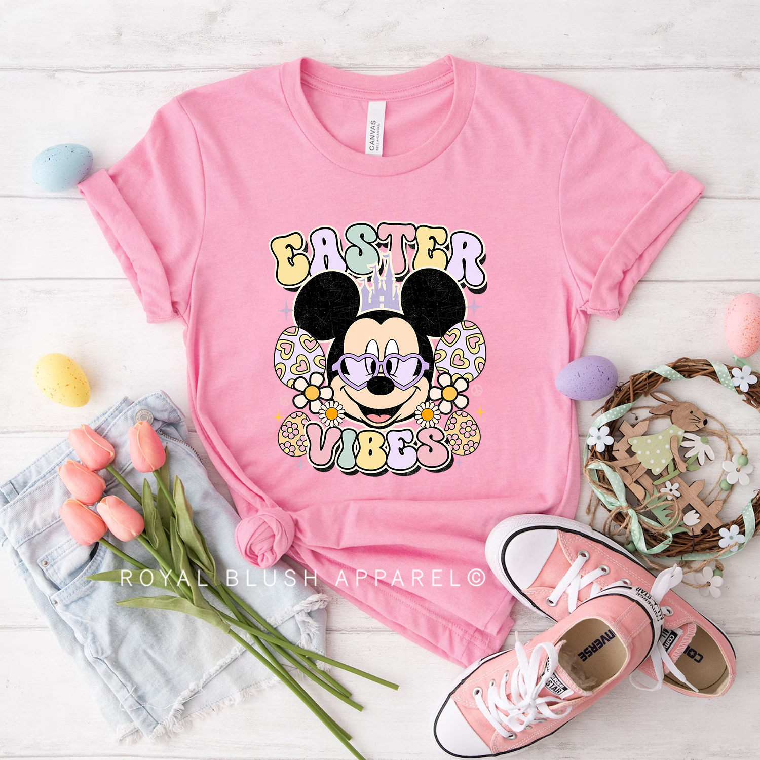 Mickey Easter Vibes Relaxed Unisex T-shirt
