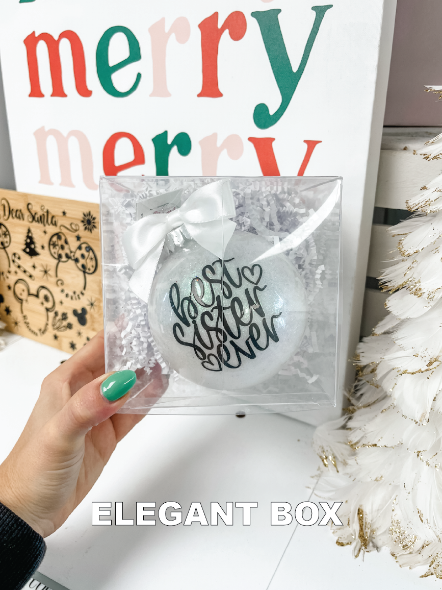 Custom Glitter Ornament