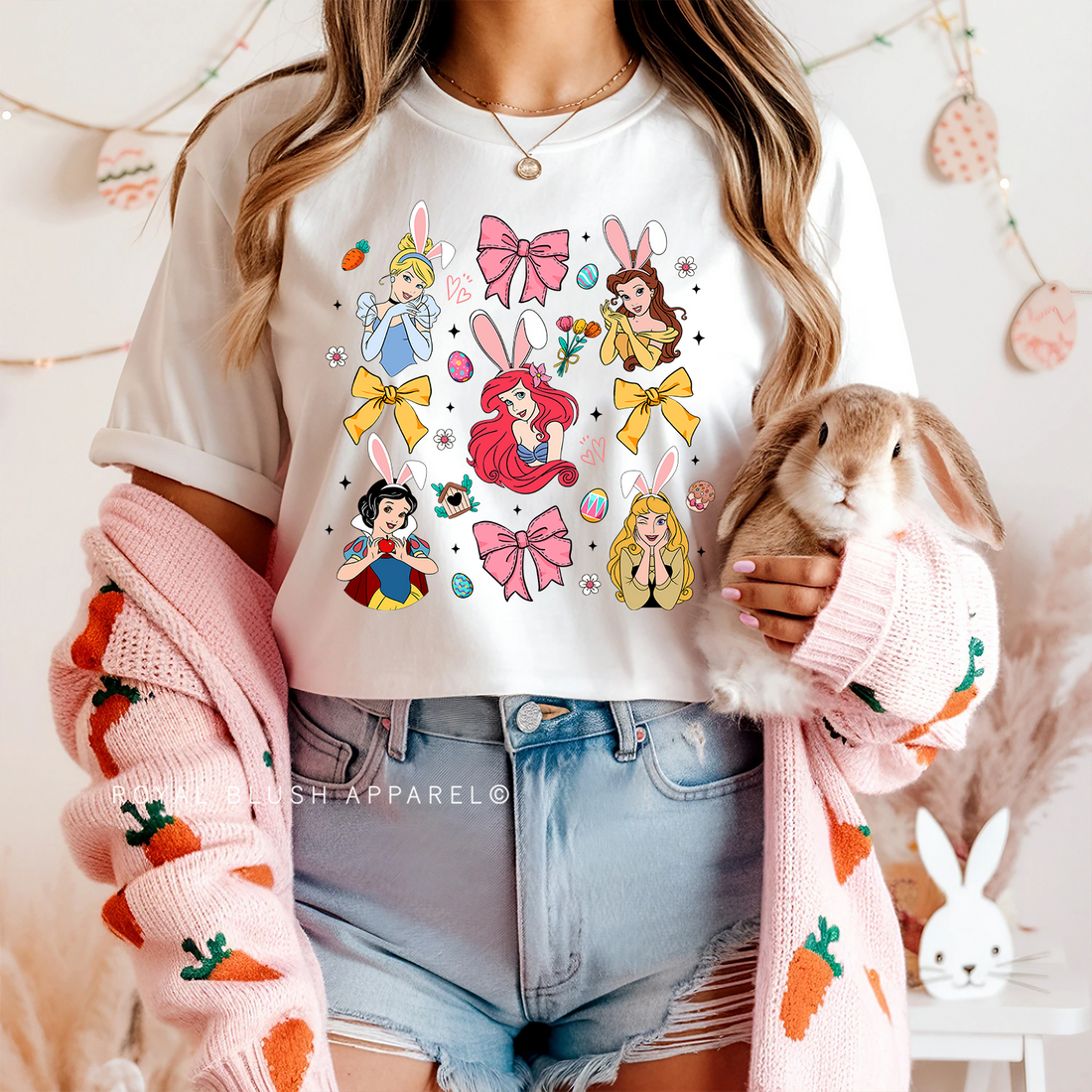 Princess Bunnies Relaxed Unisex T-shirt
