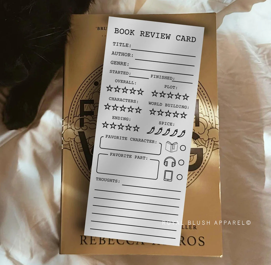 Book Review Cards - PACK OF 10