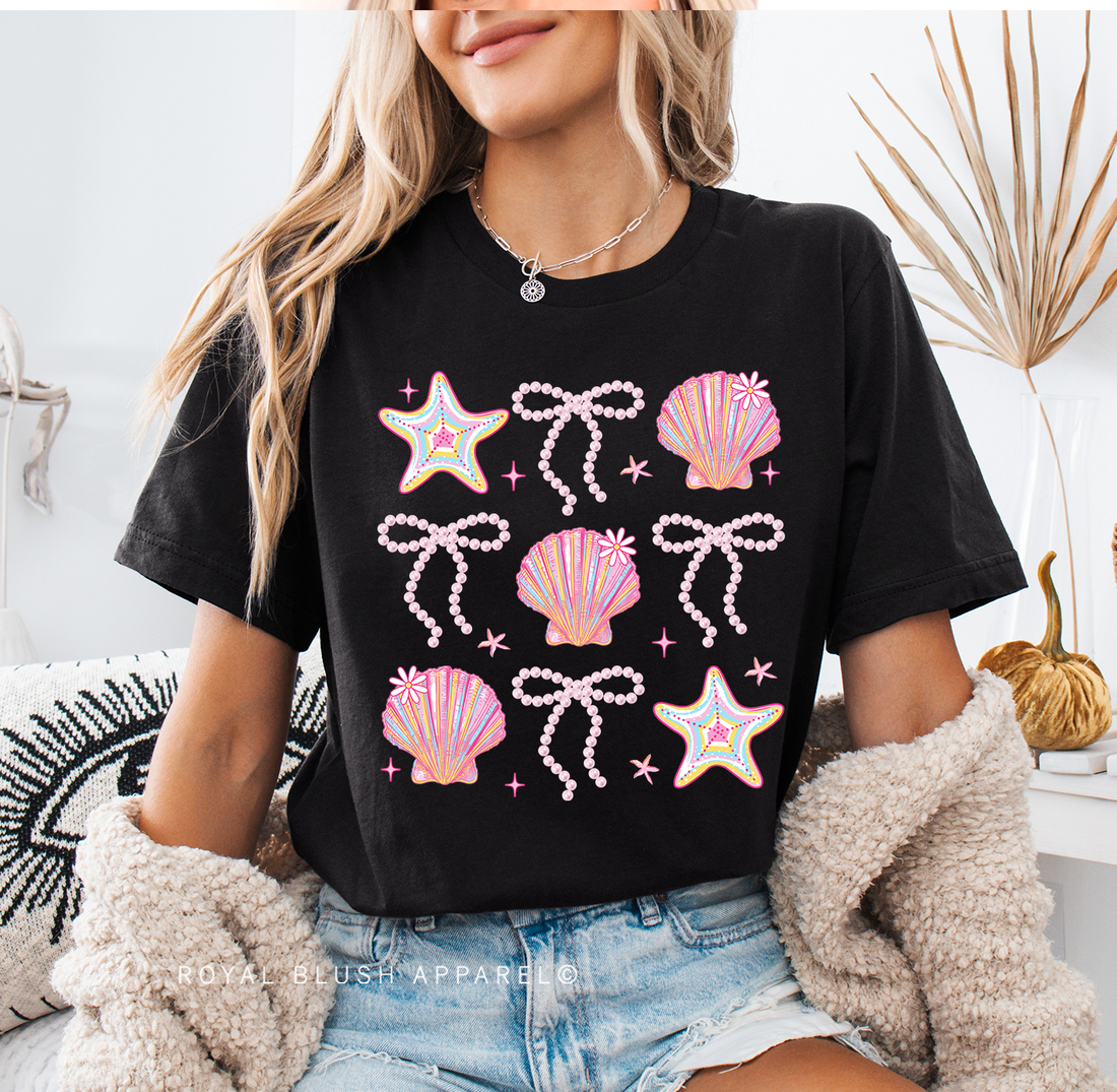 Seashell Coquette Relaxed Unisex T-shirt