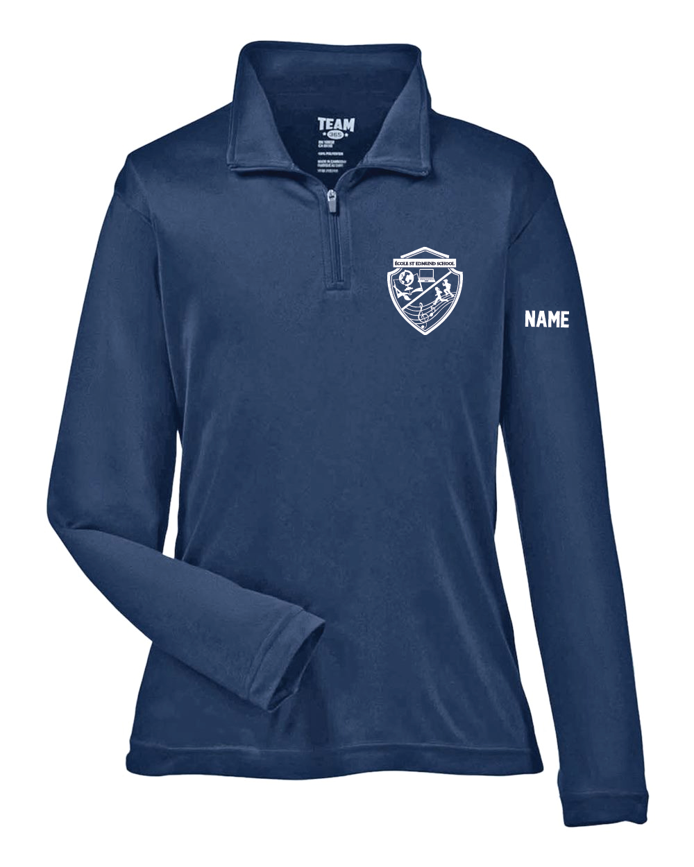 St Edmund Long Sleeve Zipper Polo