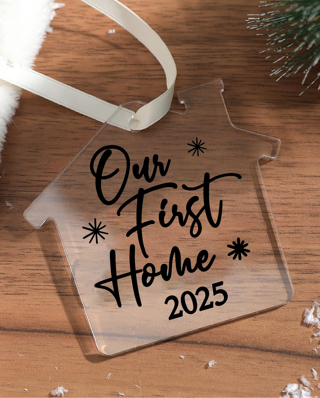 Our First Home 2025 Acrylic House Ornament