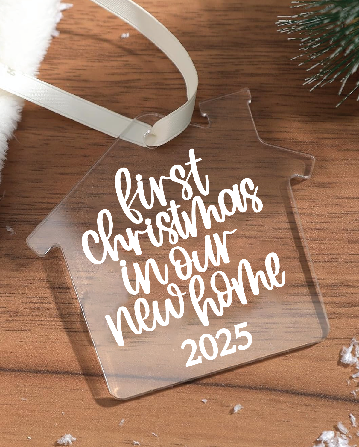 First Christmas In Our New Home 2025 Acrylic House Ornament