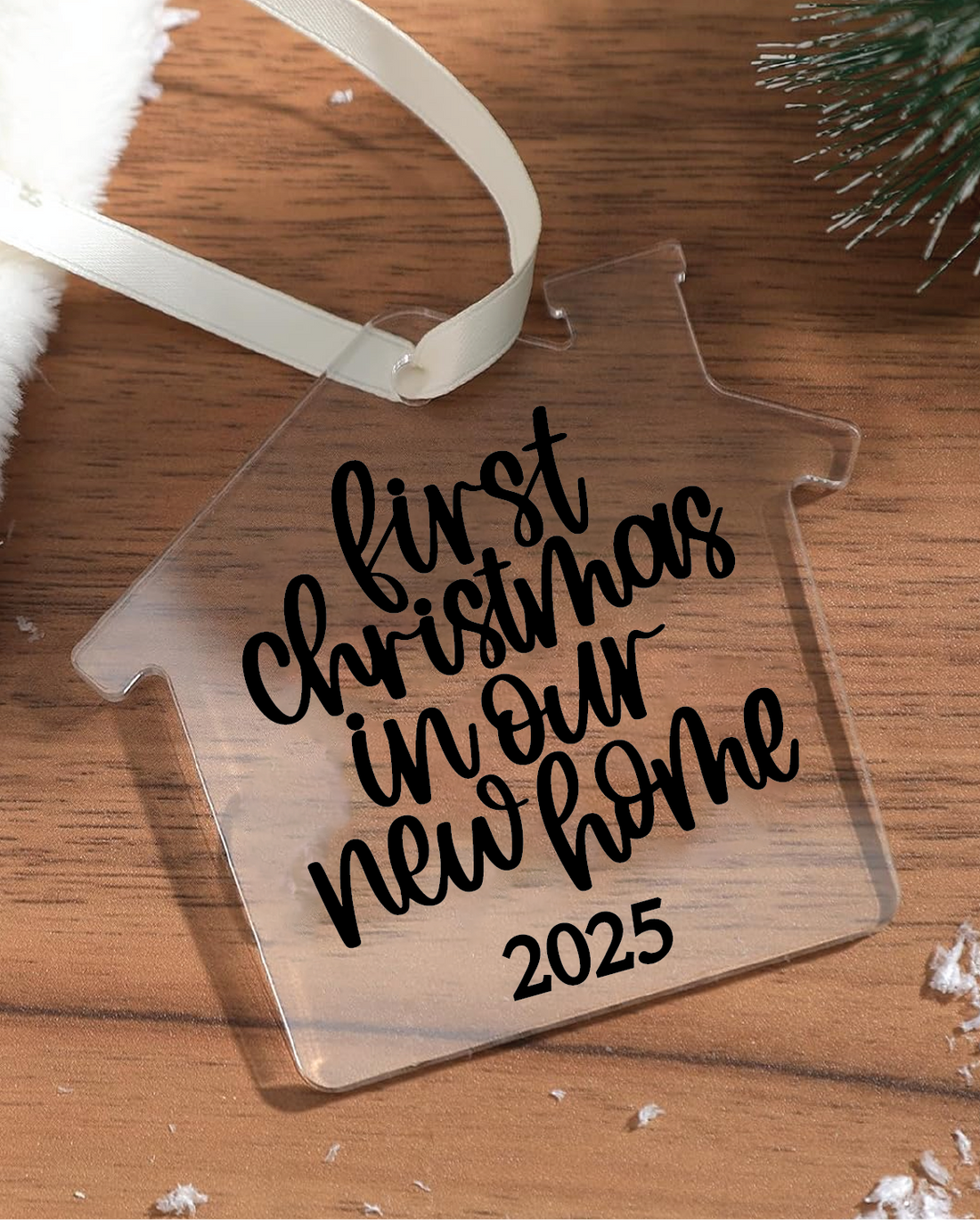First Christmas In Our New Home 2025 Acrylic House Ornament