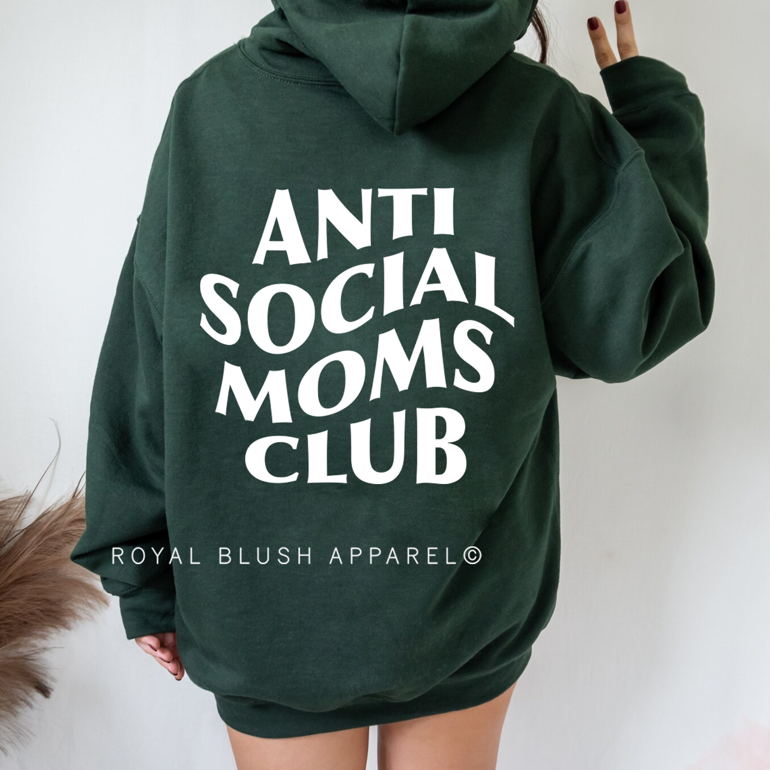 Anti Social Moms Club Unisex Hoodie – Royal Blush Apparel