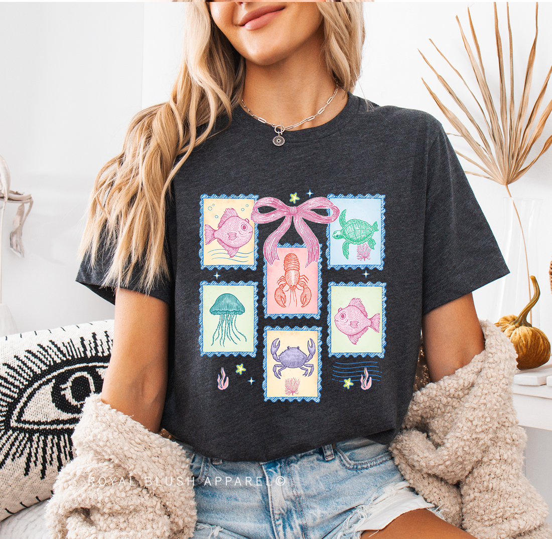 Beach Stamps Relaxed Unisex T-shirt