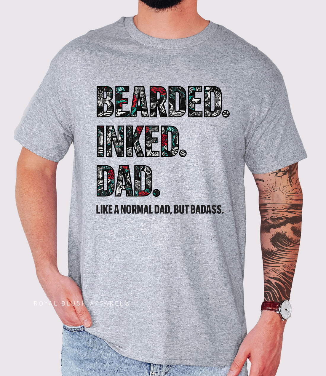 Bearded Inked Relaxed Unisex T-shirt