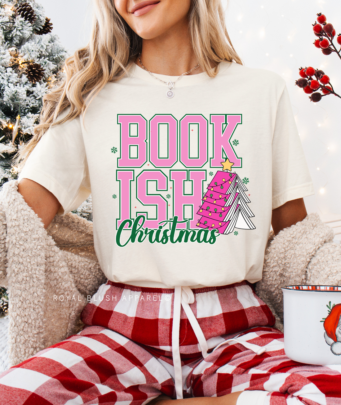BOOKISH Christmas Relaxed Unisex T-shirt