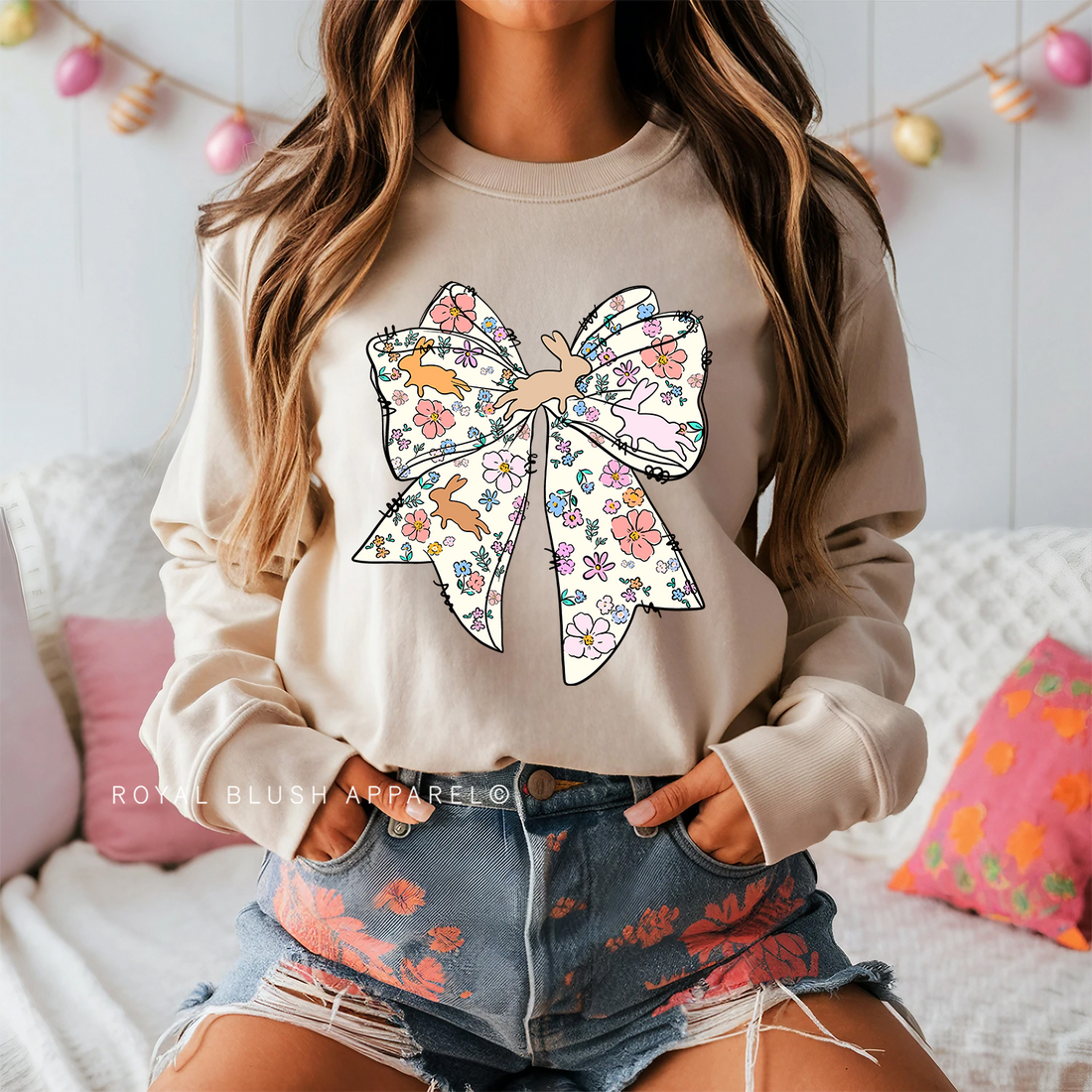 Bunny Bow Sweatshirt