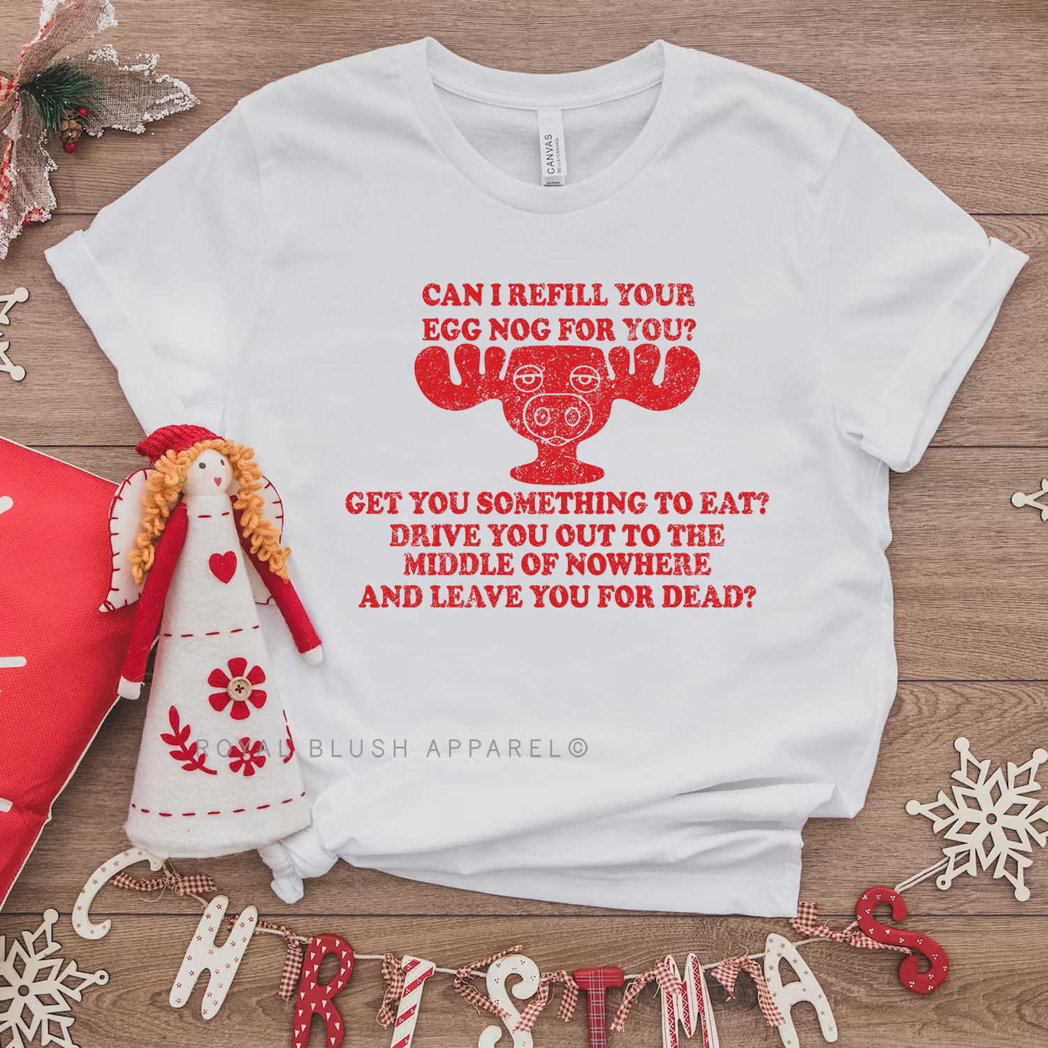 Can I Refill Your Eggnog For You? Relaxed Unisex T-shirt