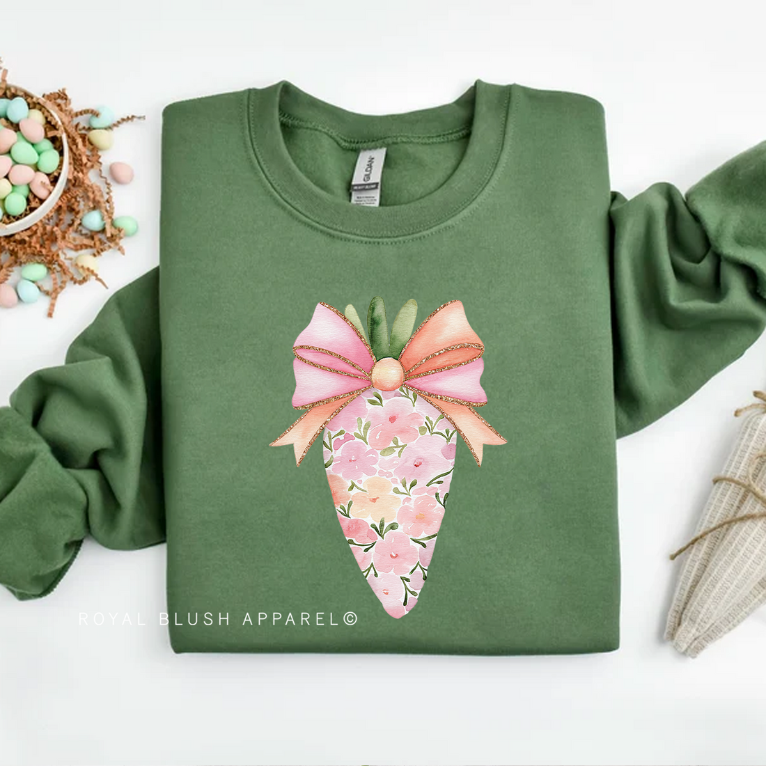Carrot Bow Sweatshirt