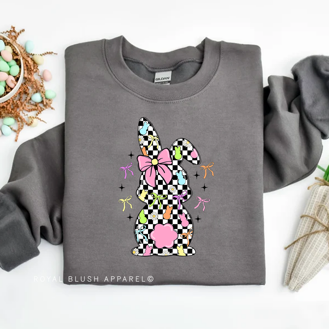 Checkered Bunny Sweatshirt