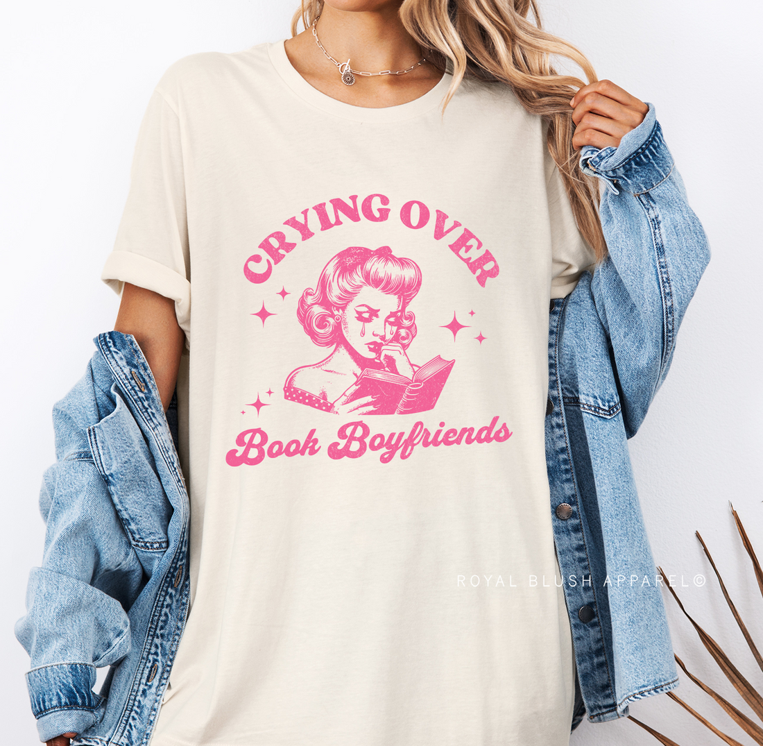 Crying Over Book Boyfriends Relaxed Unisex T-shirt