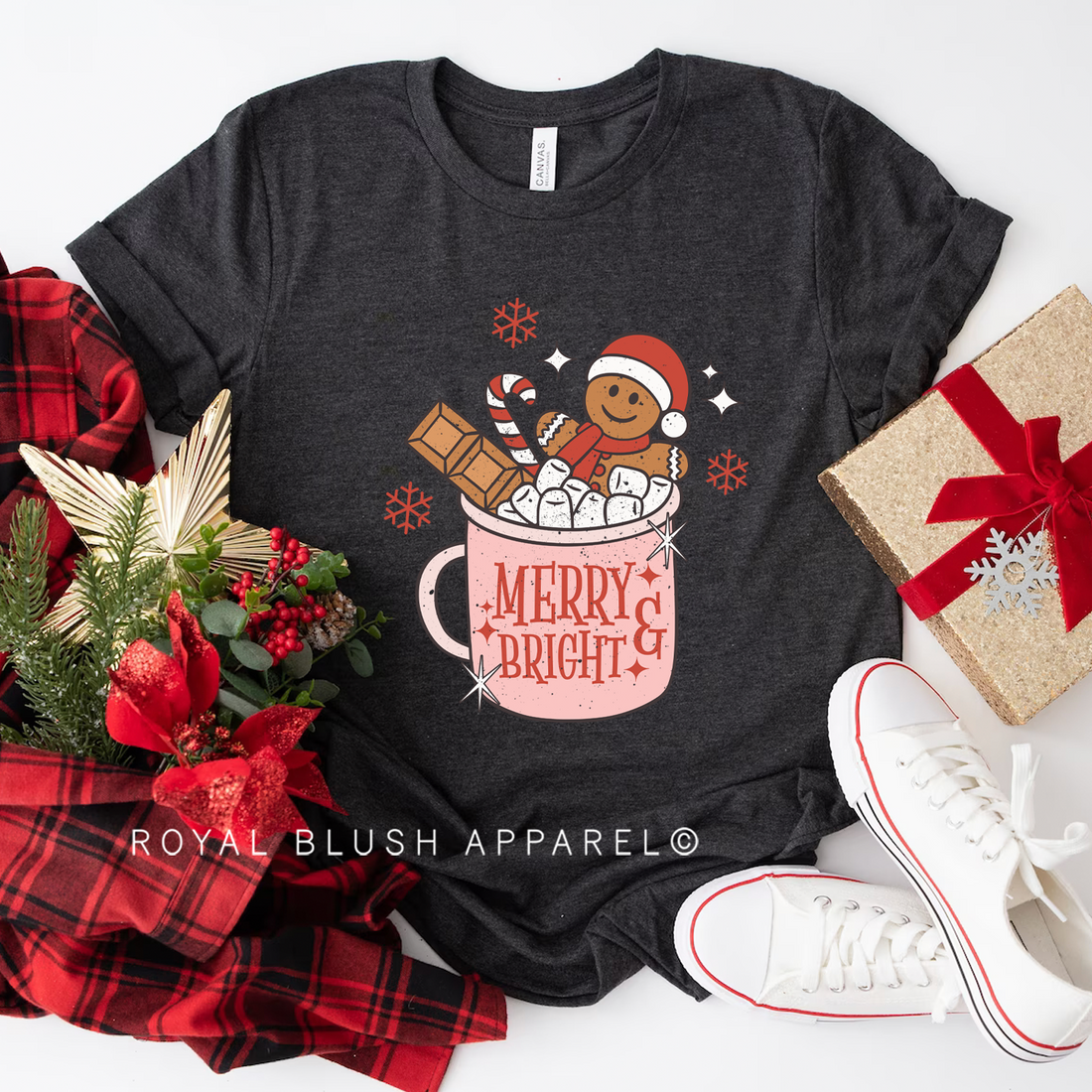 Cup Merry & Bright Relaxed Unisex T-shirt