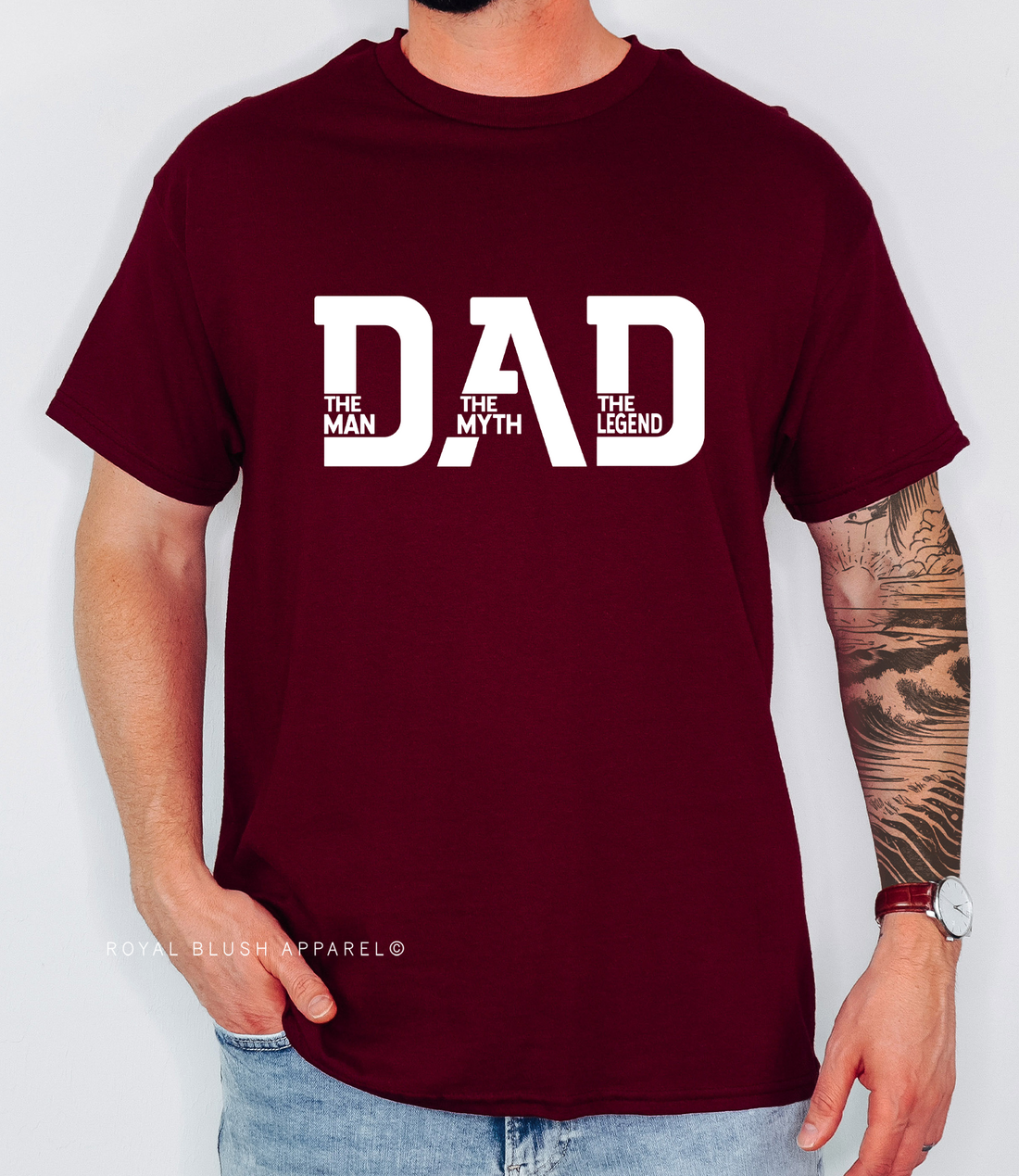 Dad The Man Relaxed Unisex T-shirt