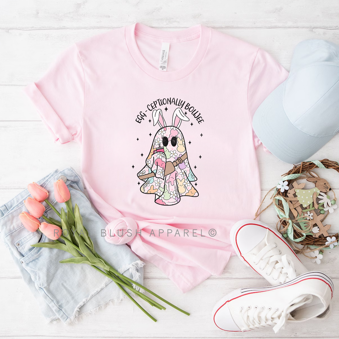 Egg-Ceptionally Boujee Relaxed Unisex T-shirt