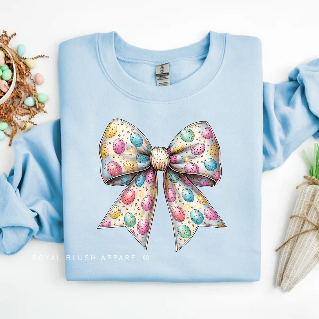 Eggs Bow Sweatshirt
