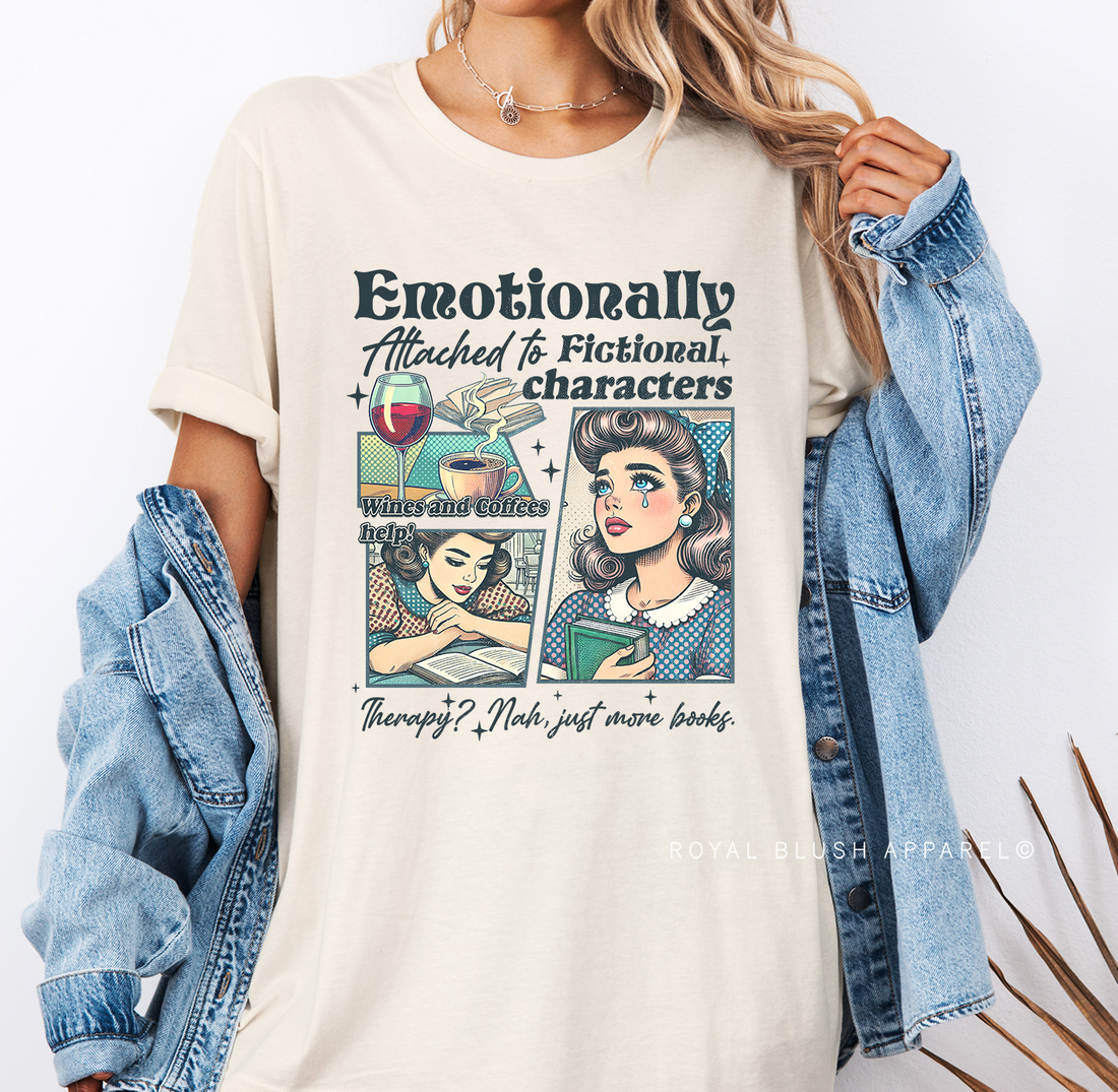 Emotionally Attached To Fictional Characters Relaxed Unisex T-shirt