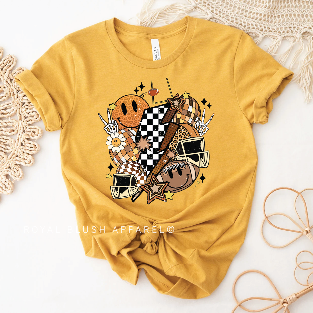 Retro Football Relaxed Unisex T-shirt