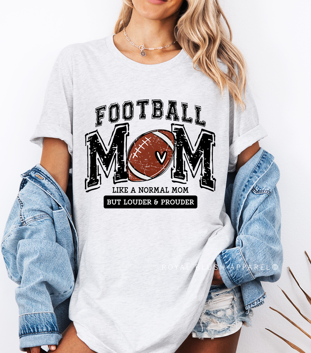 Football Mom Louder & Prouder Relaxed Unisex T-shirt