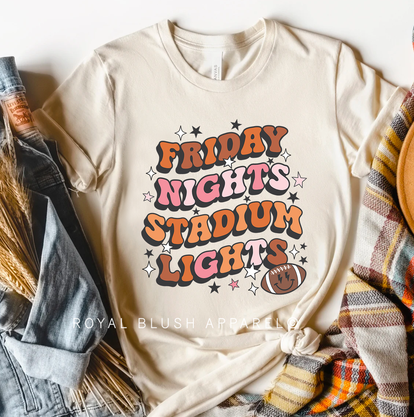 Friday Nights Stadium Lights T-shirt unisexe décontracté