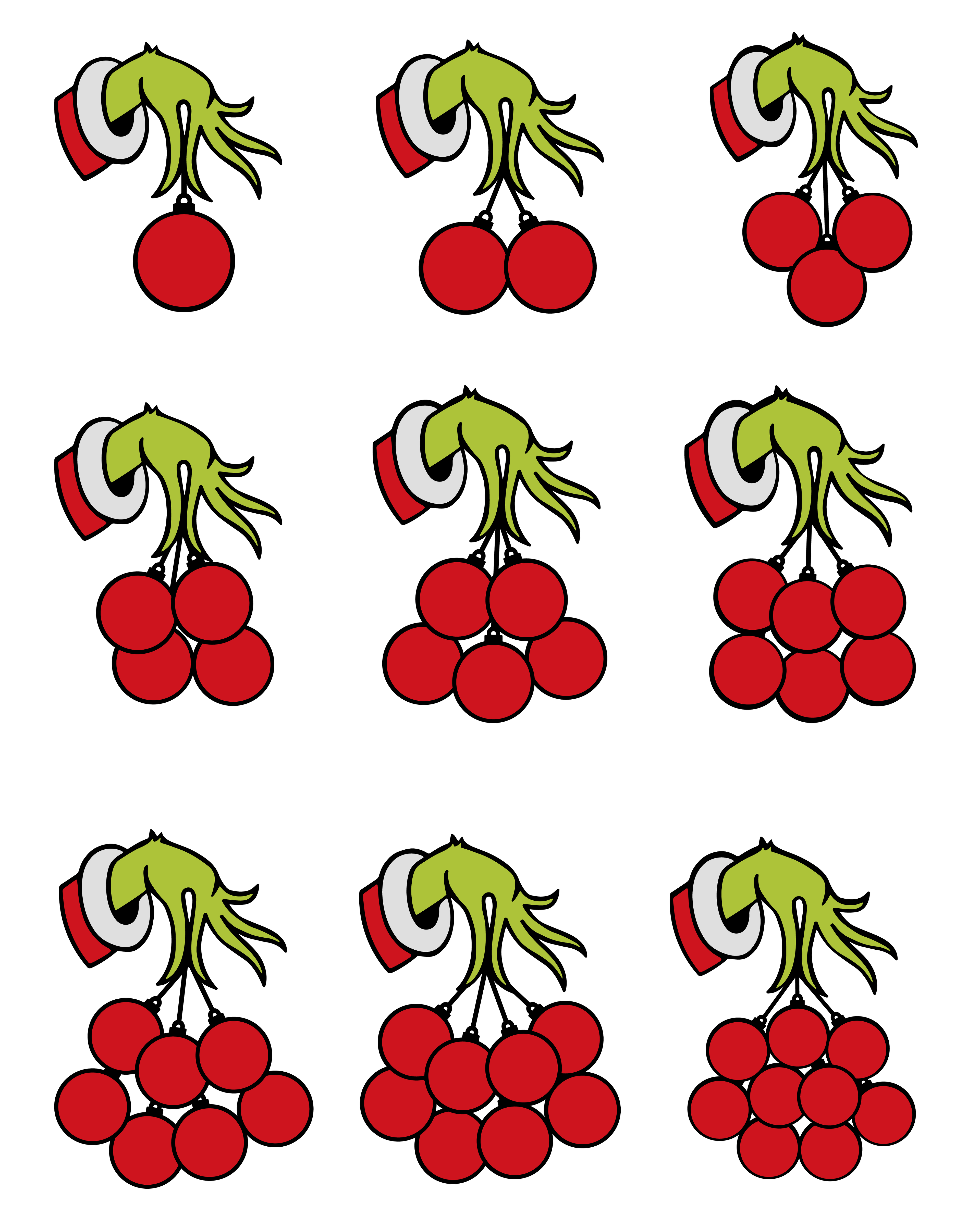 Custom Grinch Family Names Photo Round Ornament