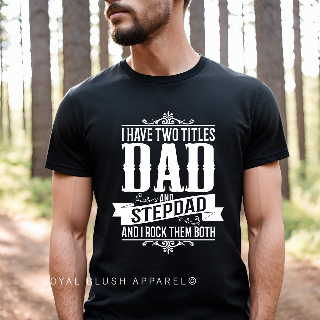 Papa & Stepdad T-shirt unisexe décontracté
