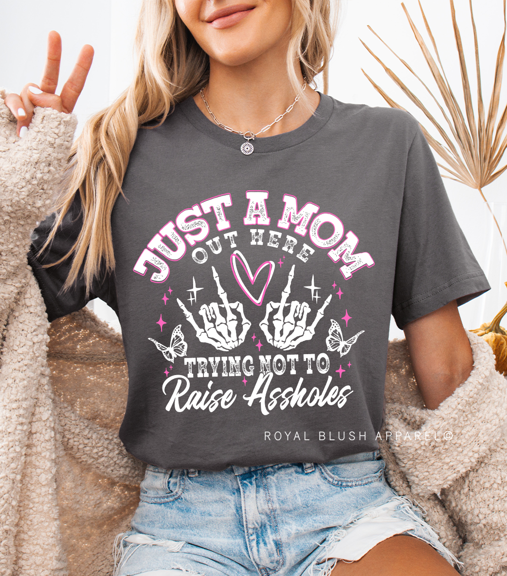 Trying Not To Raise Assholes Relaxed Unisex T-shirt