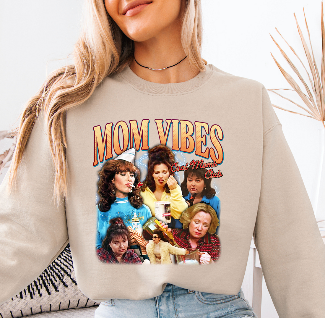 Mom Vibes Retro Sweatshirt