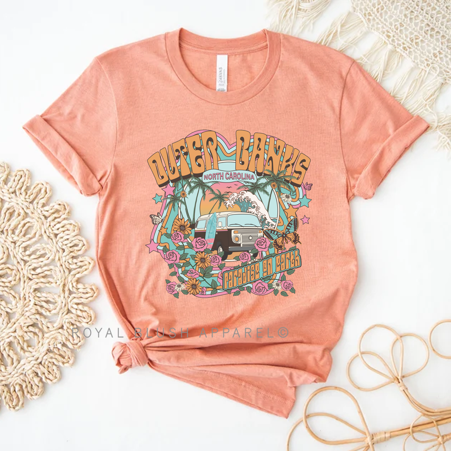 T-shirt unisexe décontracté Outer Banks
