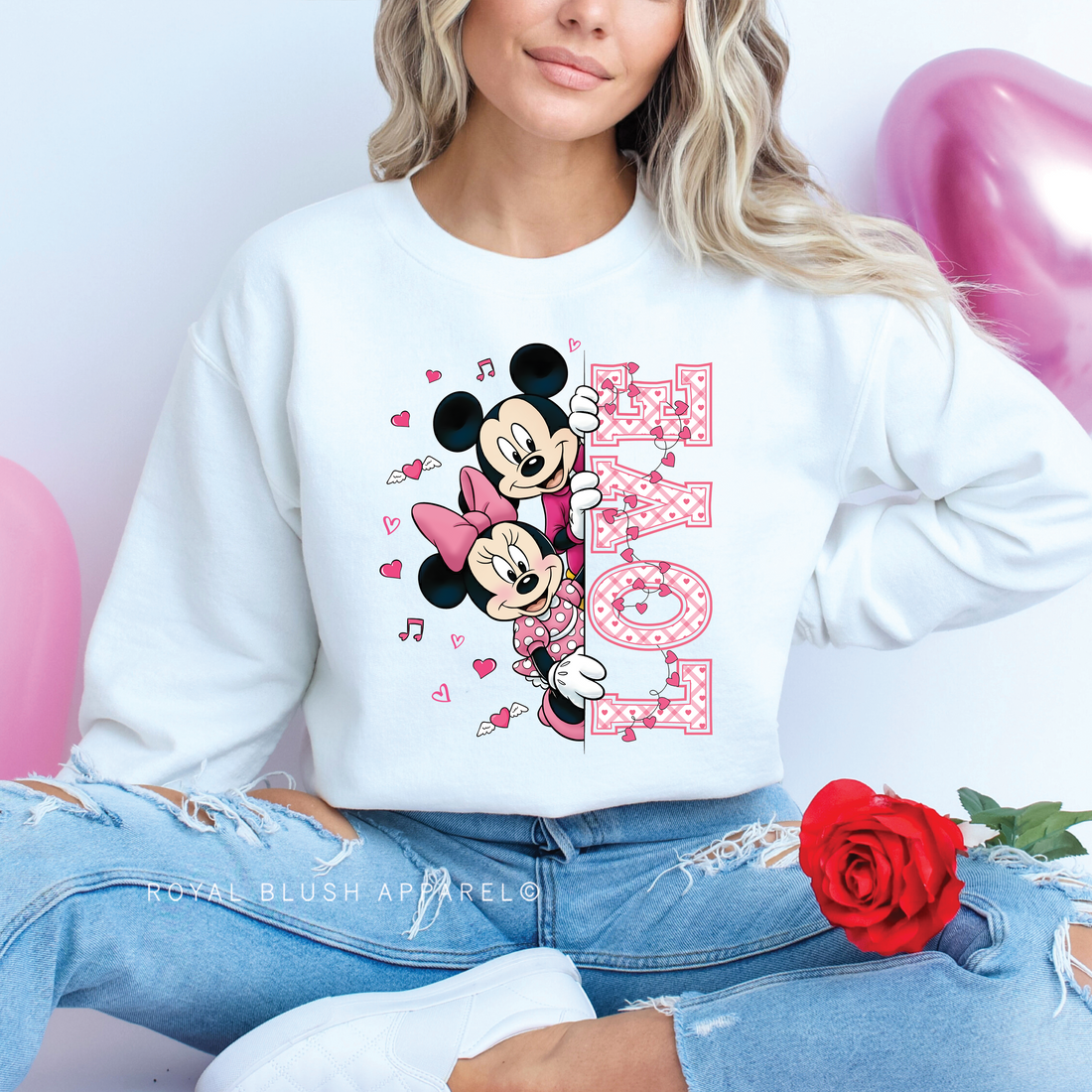Peeking LOVE Sweatshirt