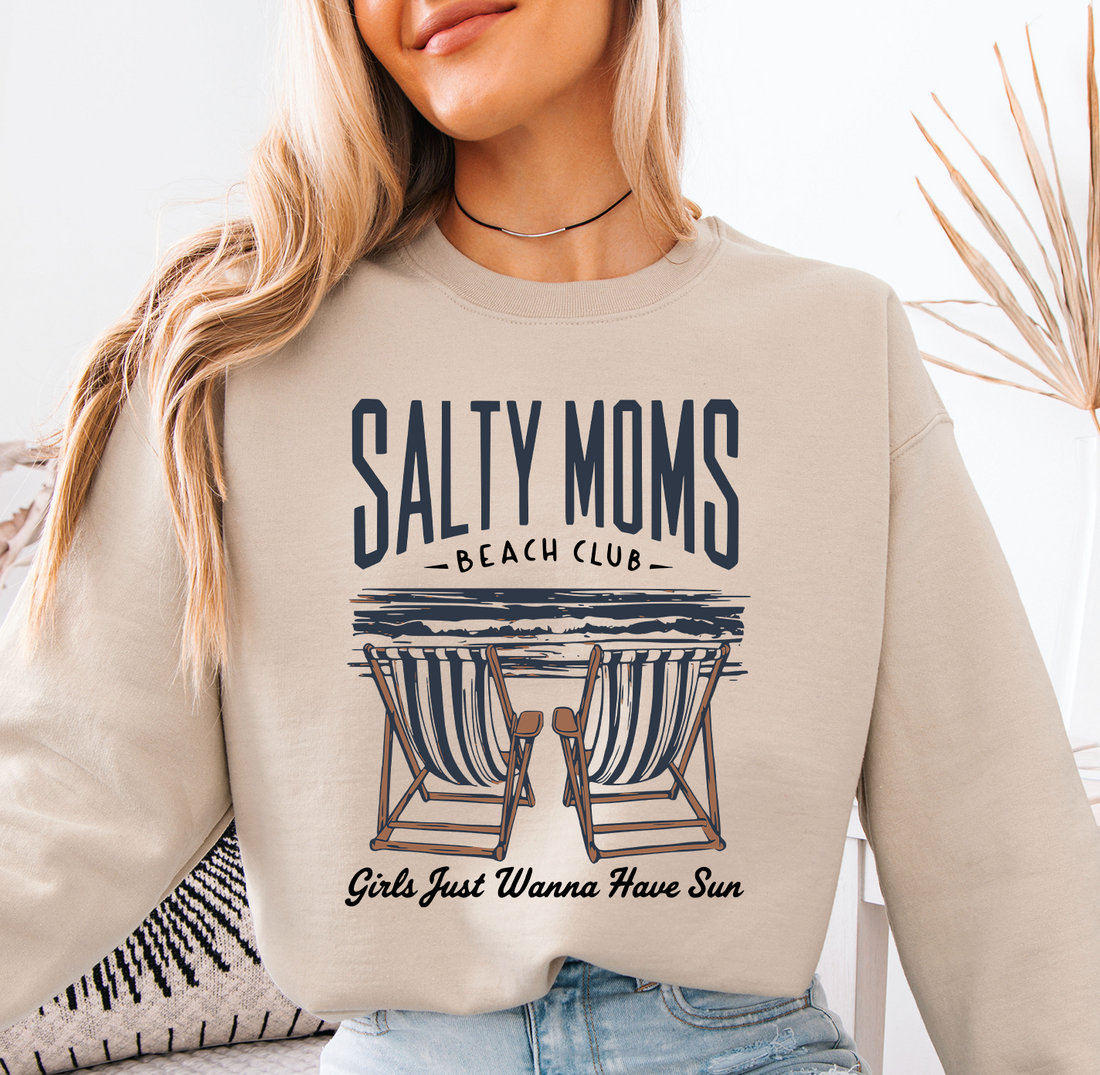 Salty Moms Beach Club Sweatshirt