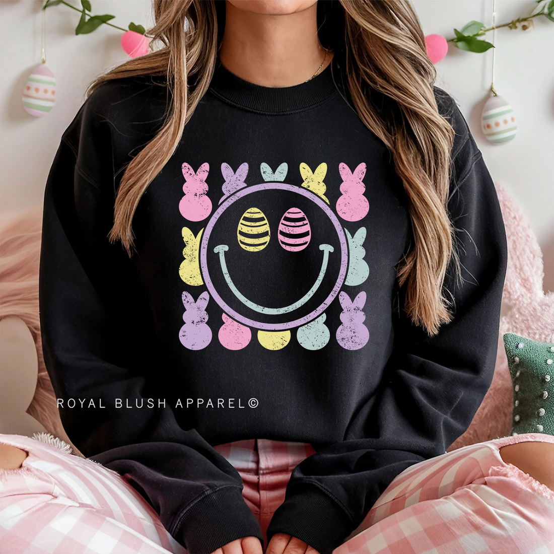 Easter Smiley Sweatshirt