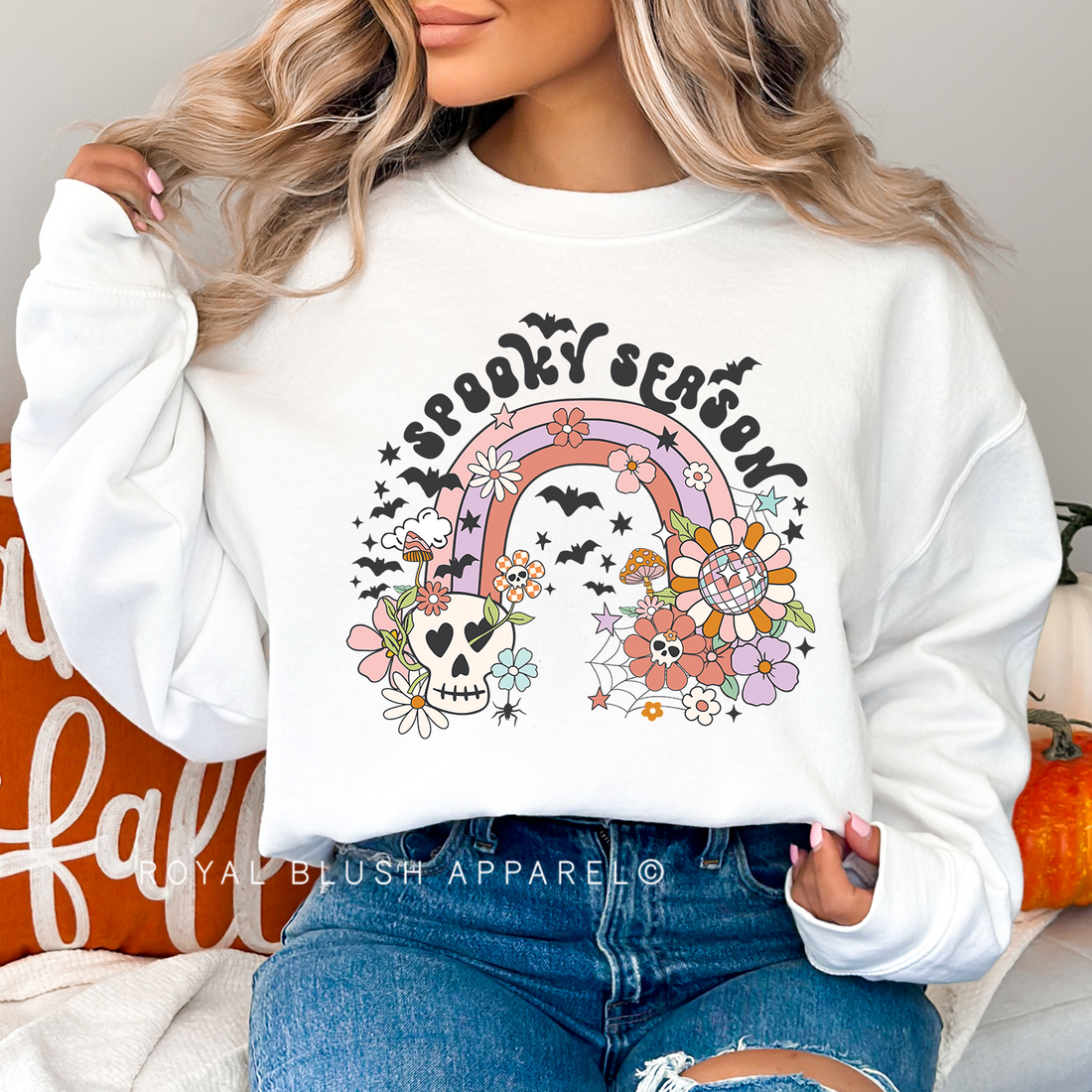 Rainbow Spooky Season Sweatshirt