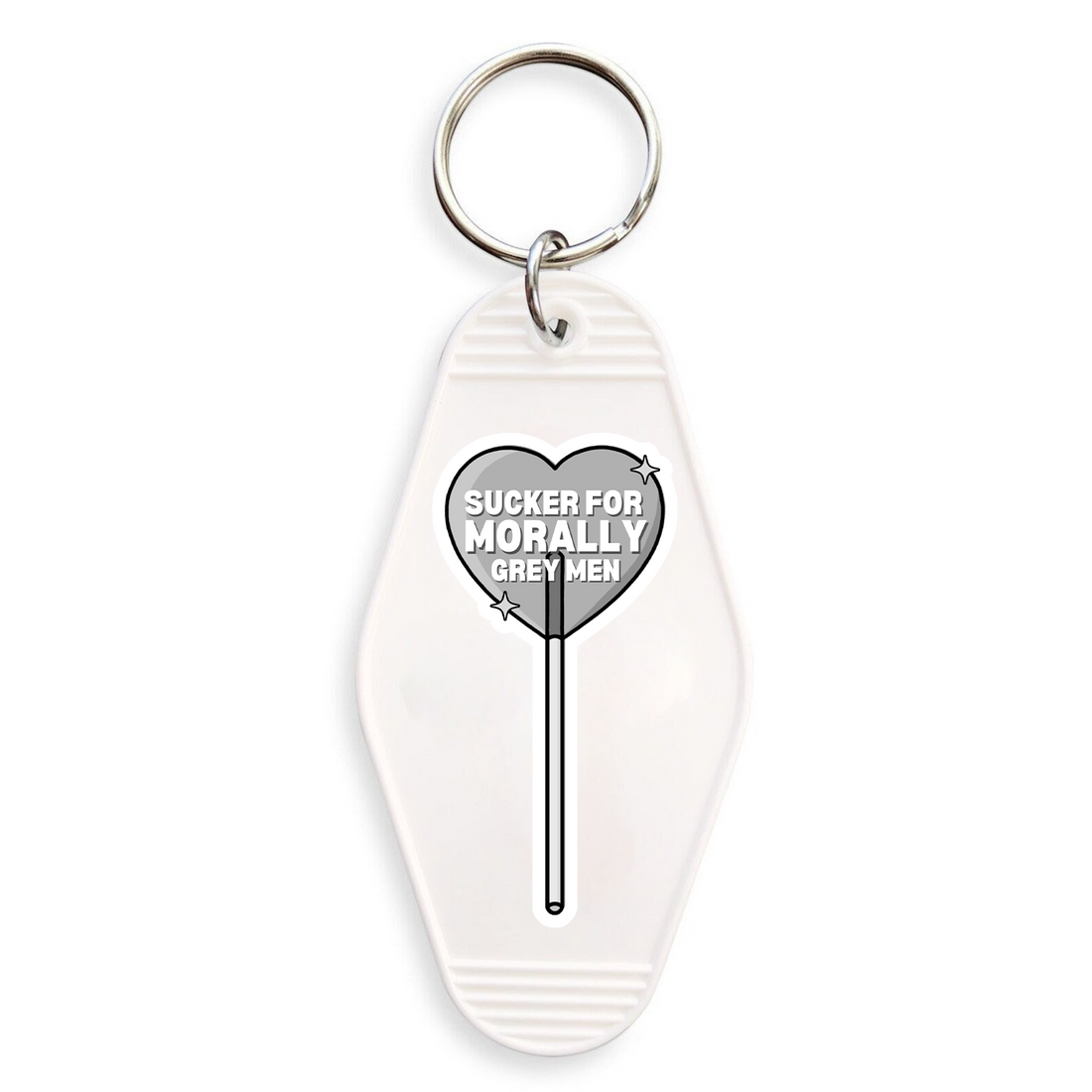 Sucker For Morally Grey Men Motel Keychain