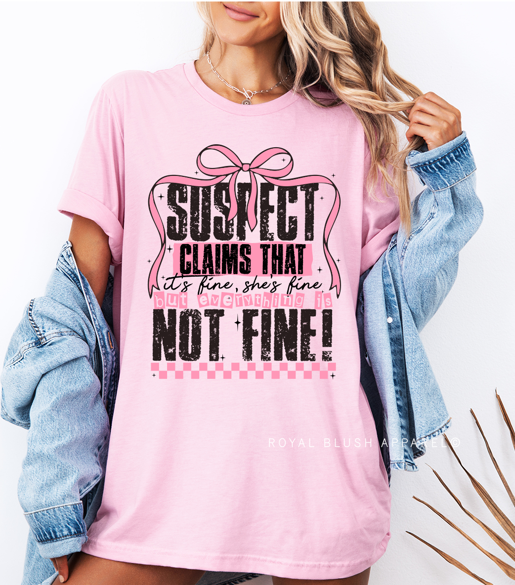 Everything Is Not Fine Relaxed Unisex T-shirt