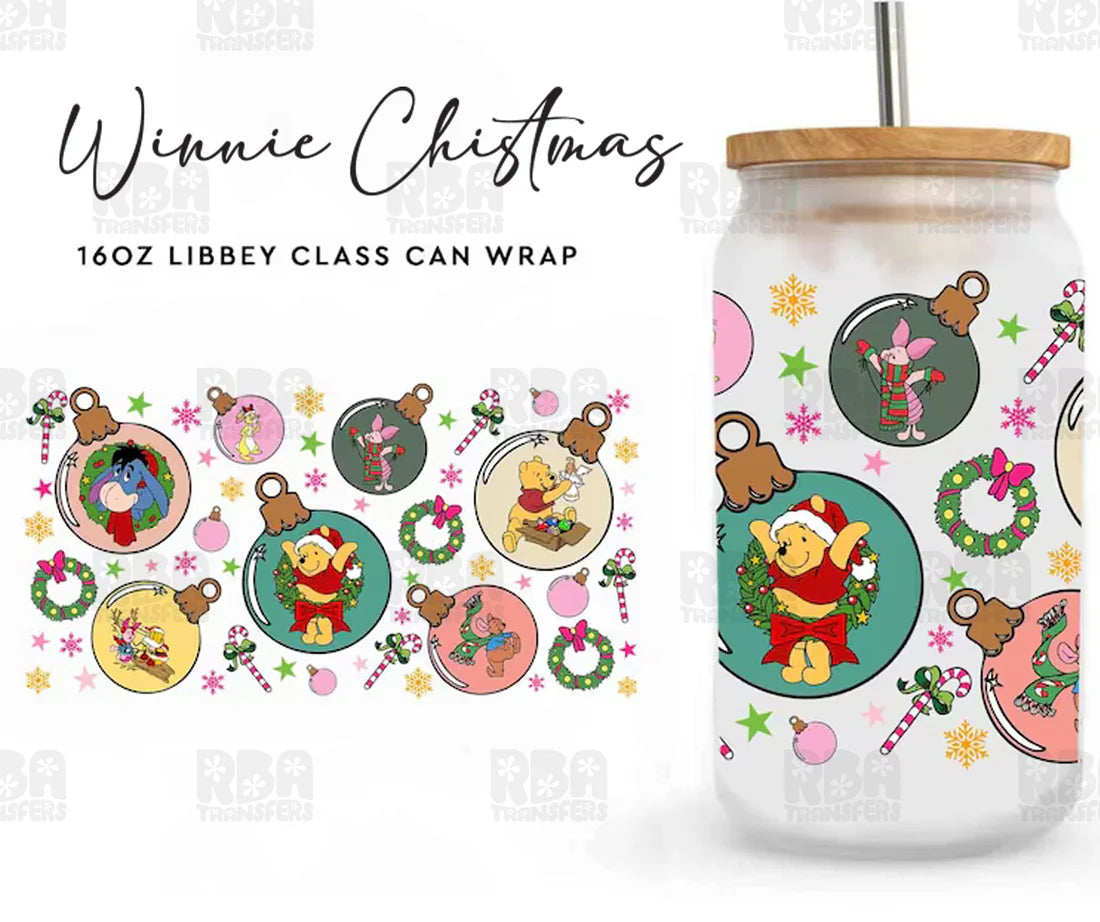 Christmas Gang Iced Coffee Glass