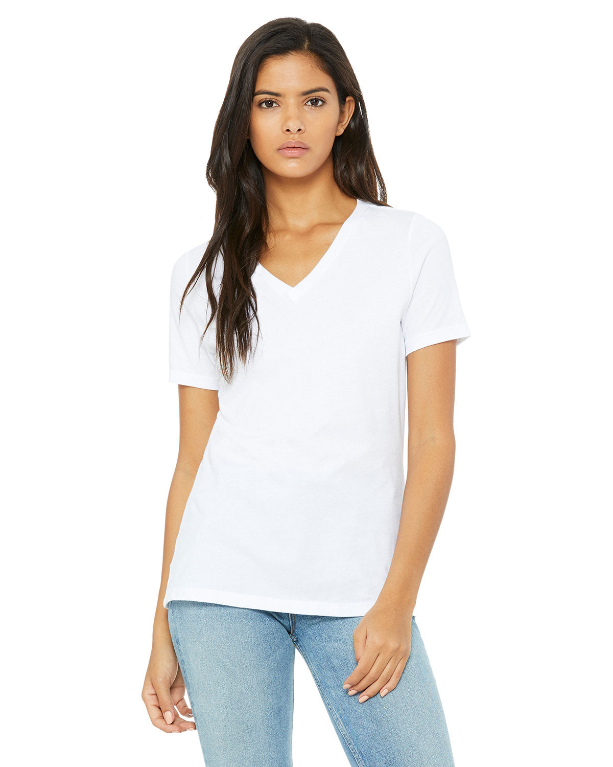 Custom Ladies Relaxed V-Neck