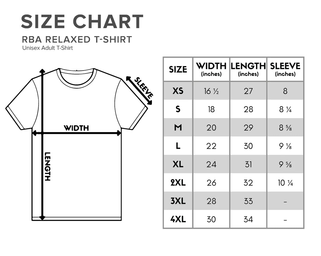 RBA Design Relaxed Unisex T-Shirt - DARK COLORS