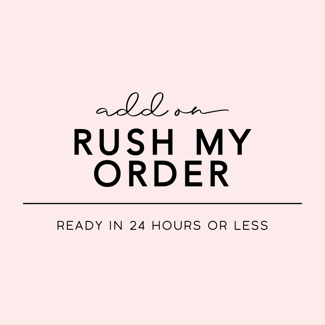 RUSH MY ORDER - ORNAMENTS ONLY