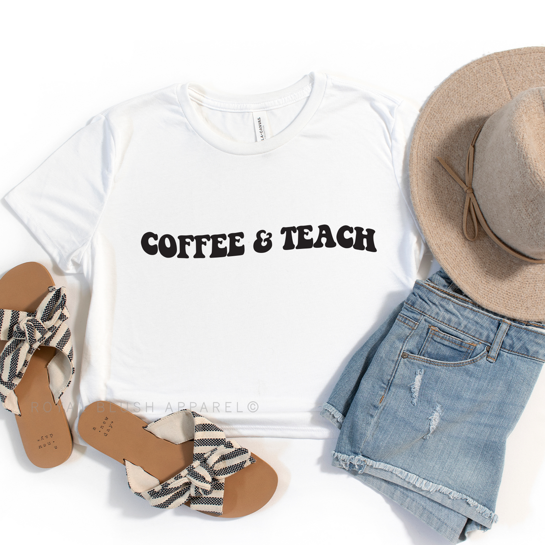 Coffee & Teach Crop T-Shirt
