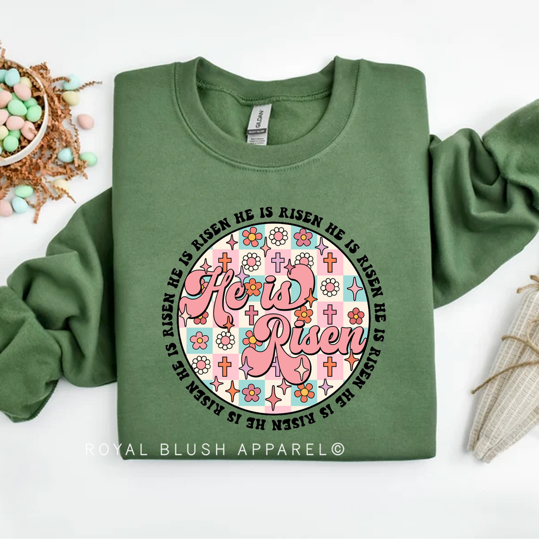 Circle He Is Risen Sweatshirt