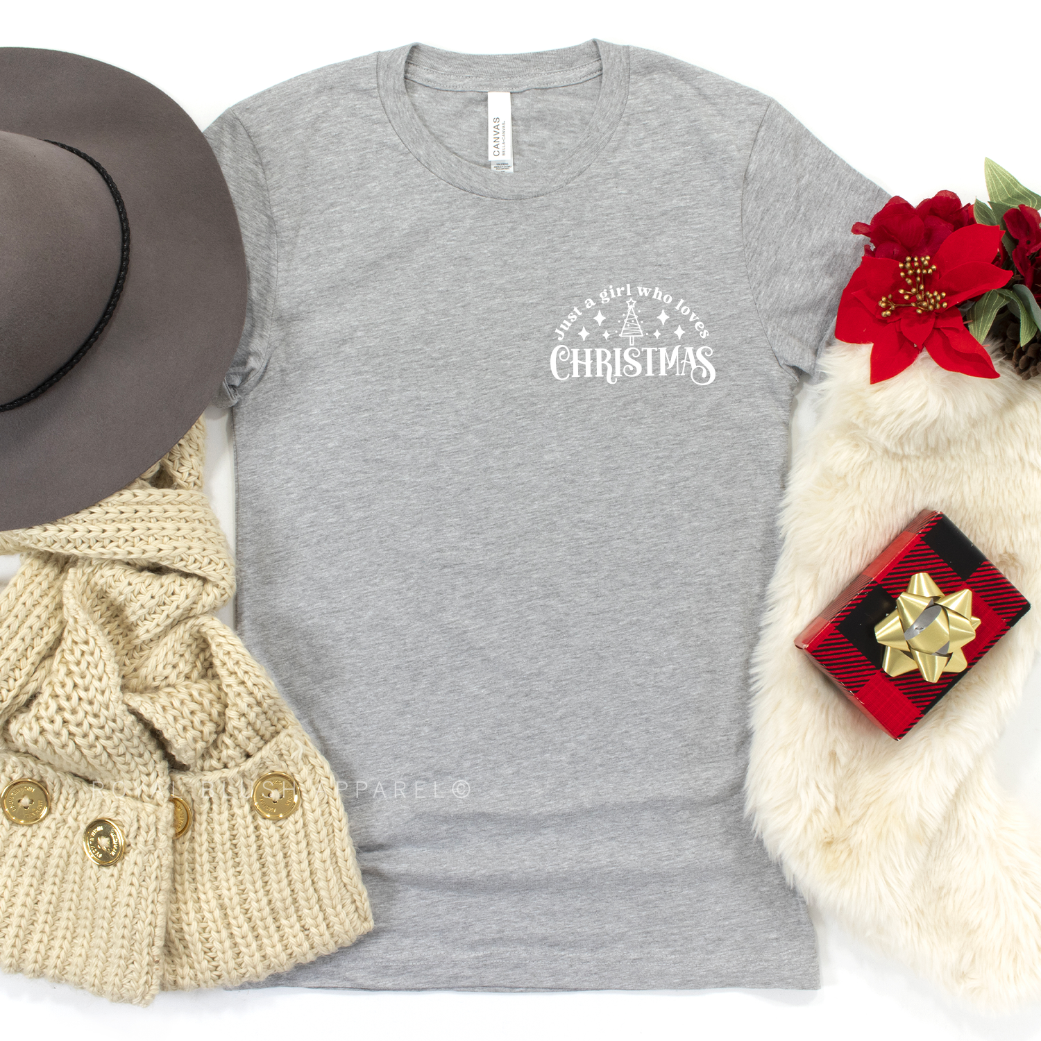 Just A Girl Who Loves Christmas Relaxed Unisex T-shirt