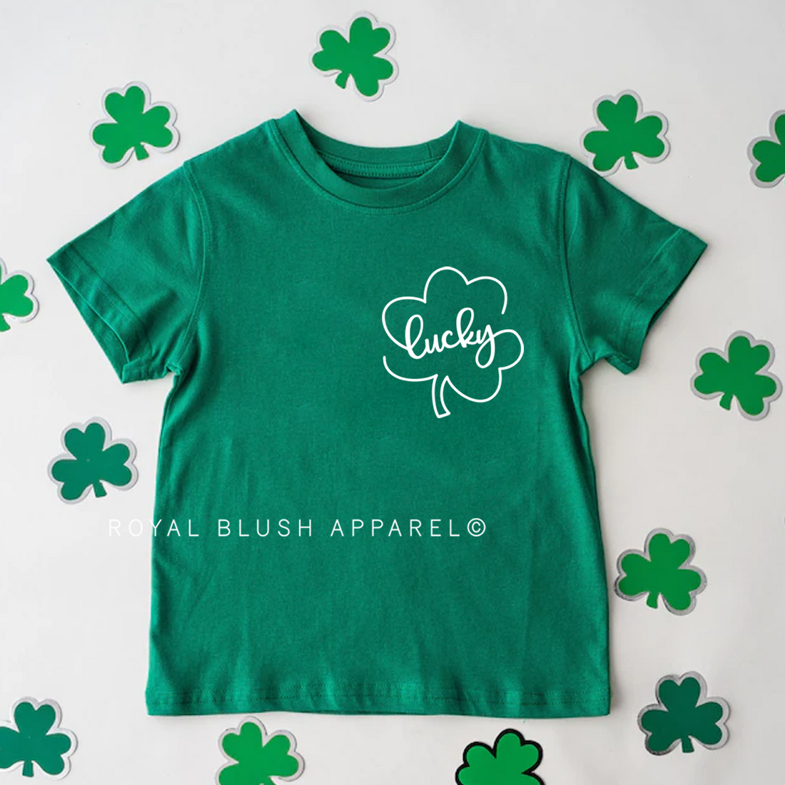 Lucky Clover Outline Youth T-Shirt