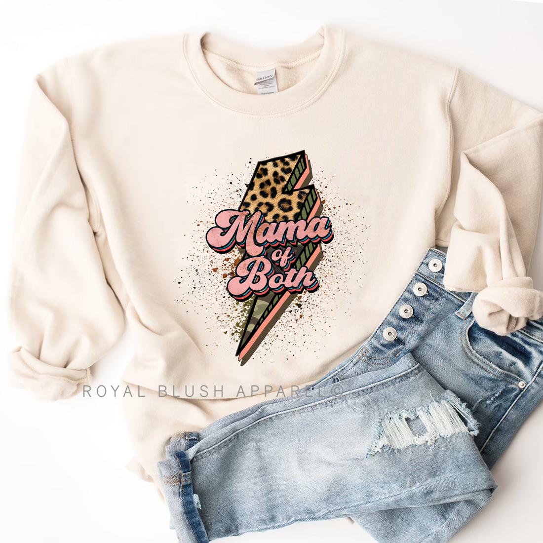 Maman des deux sweat-shirts